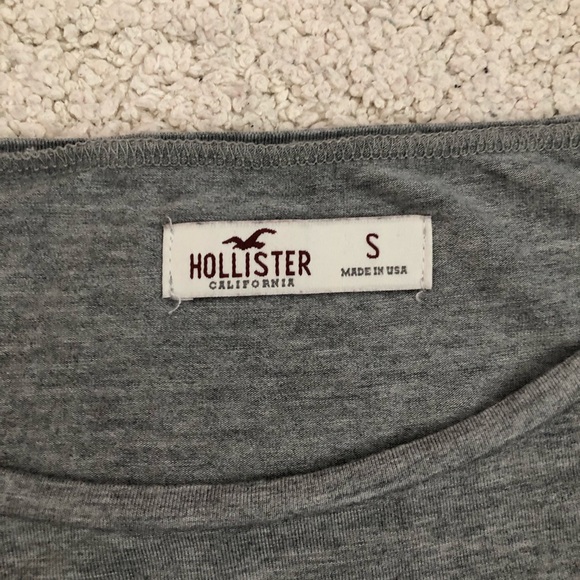 Hollister Gray Graphic Tee Size S - Picture 3 of 5
